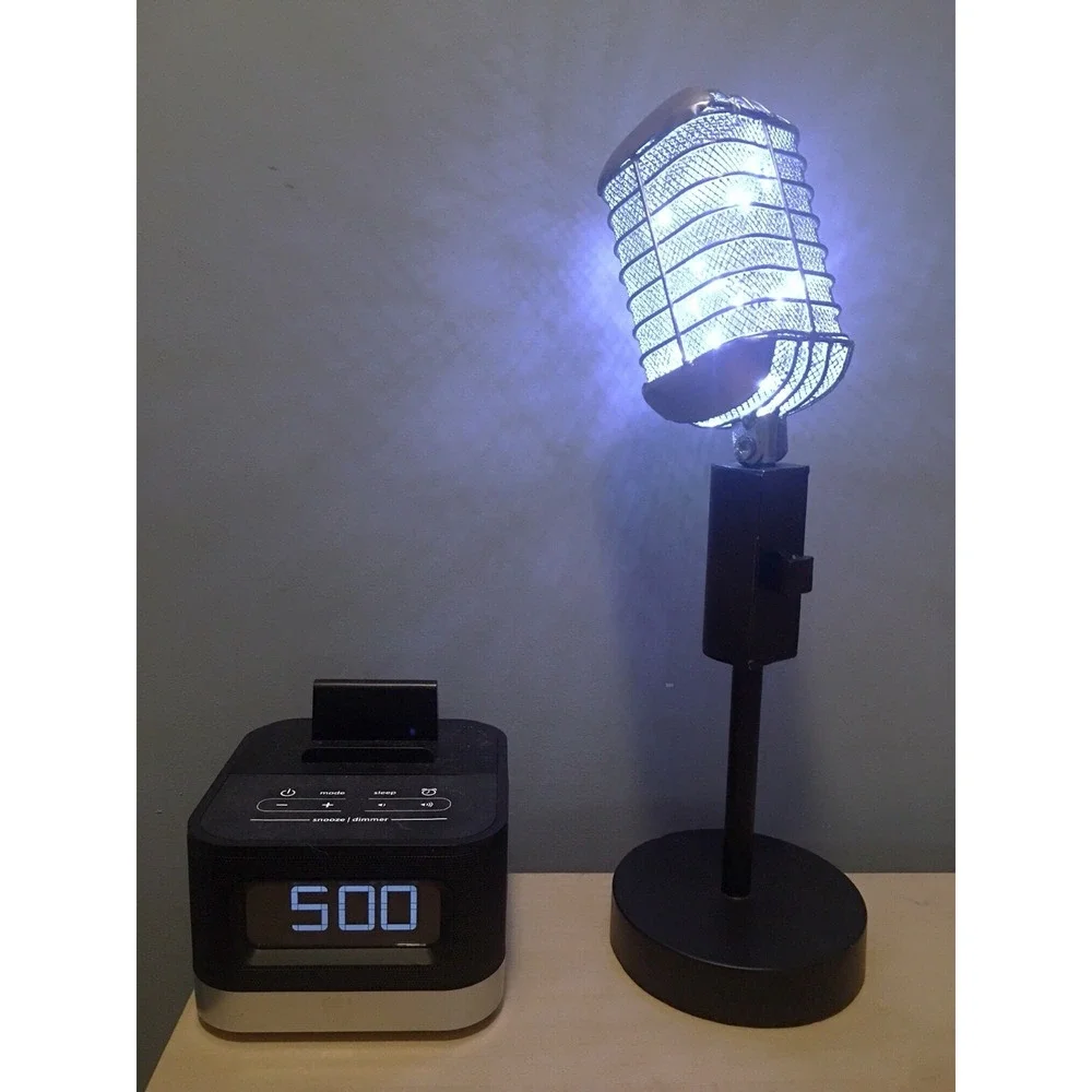 Vintage microphone light